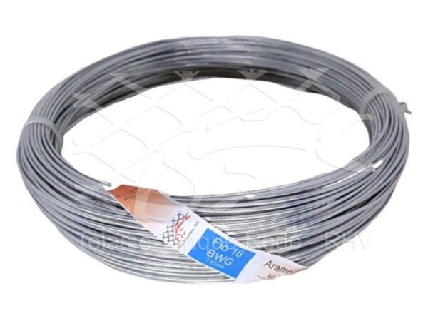 Rolo de 1kg de arame galvanizado fio 16 BWG de 1,65mm muito utilizado para amarrar a tela