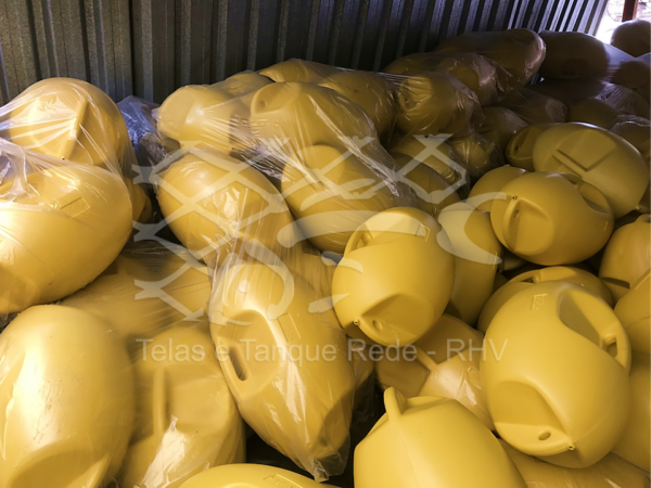 Flutuador boia hidrodinâmico para tanque rede com proteção contra raios UV, alta qualidade para psicultura e aquicultura