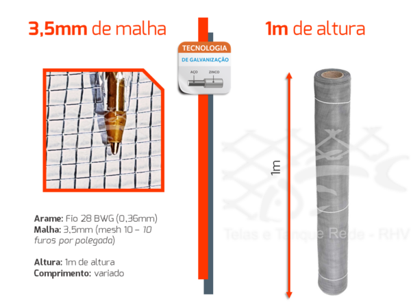 Especificações e detalhes da tela peneira de arroz média em aço galvanizado