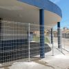 Tela cerca gradil revestido em PVC branco galvanizado ideal