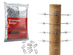 grampo para cerca galvanizado