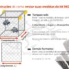 Instruções de como enviar as medidas para encomendas de kits tela tanque rede de arame em inox, para montar os tanques rede