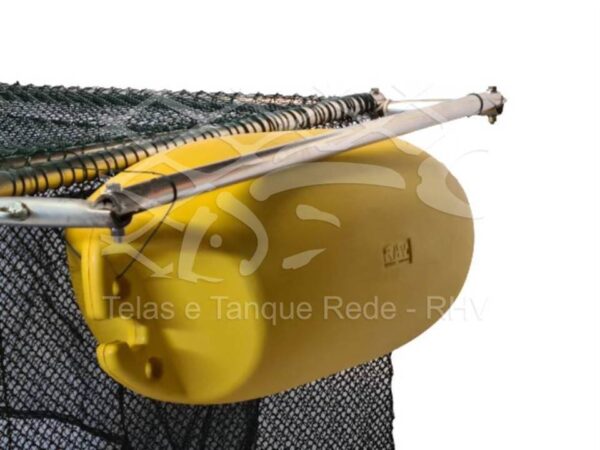 Flutuador boia hidrodinâmico para tanque rede com proteção contra raios UV, alta qualidade para psicultura e aquicultura