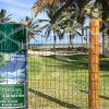 Tela cerca soldada tellacor verde ideal para cercamentos em litoral, praias, margem e faixa de areia