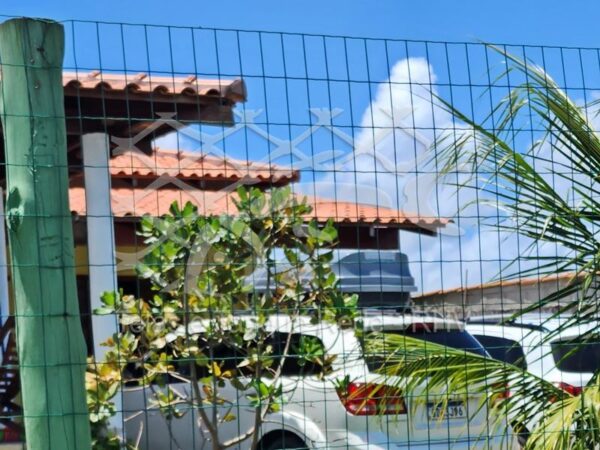 Tela cerca soldada verde usada em estacionamentos com ou sem delimitação de áreas, cercamentos e divisórias