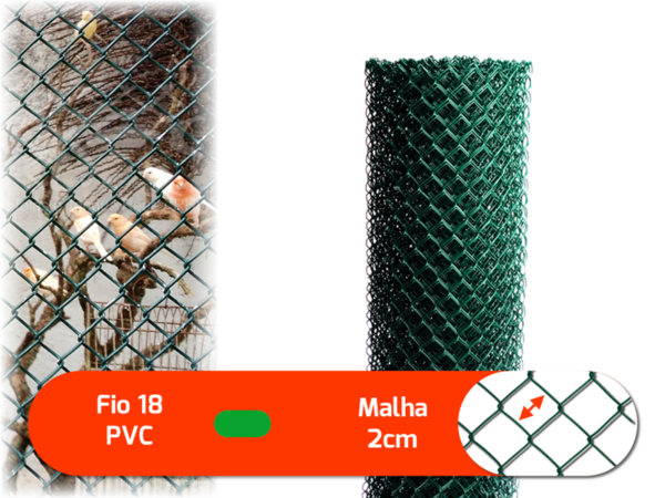 tela viveiro revestida de pvc
