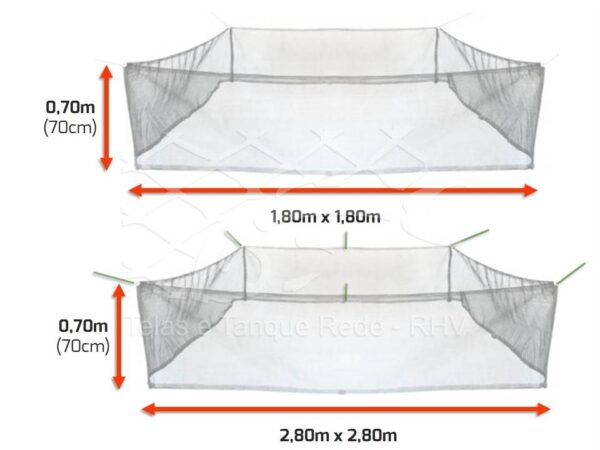 Características e medidas do comedouro de ração para tanque rede