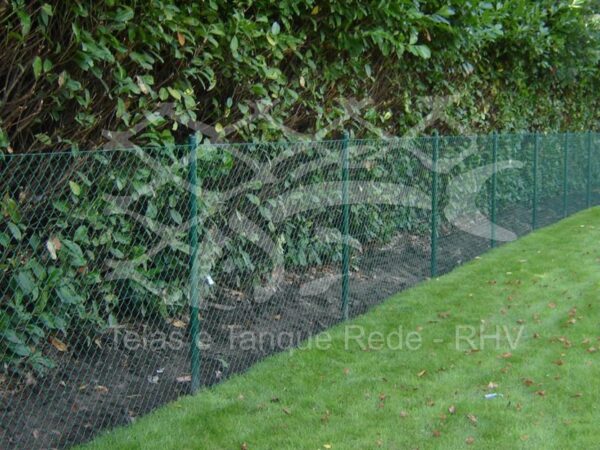 Tela de cerca de arame revestida de PVC Verde para ser usado junto com cerca viva