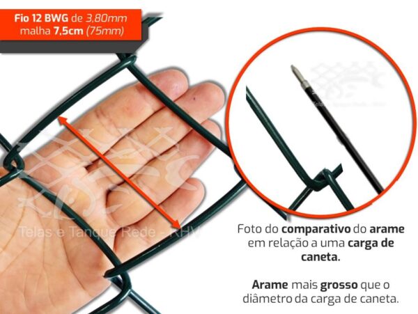 Comparativo e especificações da tela cerca em arame galvanizado verde para quadra