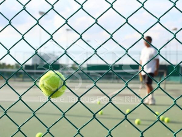 Tela cerca alambrado revestida em pvc para quadras esportivas de beach tênis e tênis em geral