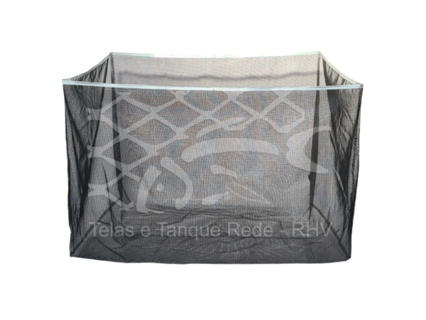 Tanque rede berçário para alevinos em poliéster de alta resitência revestido de PVC com proteção UV flexível e resistente