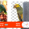 tela viveiro fio 16 malha 30mm