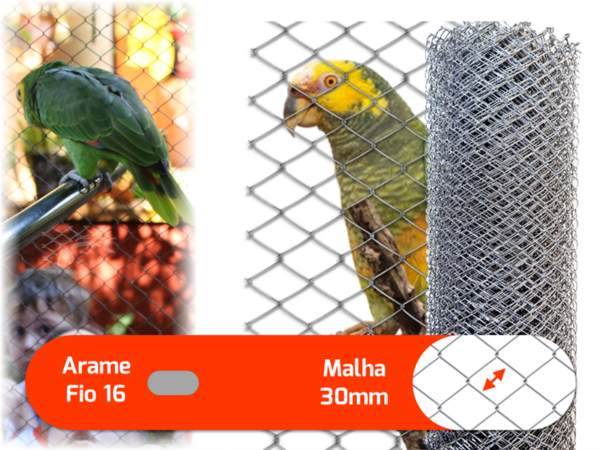 tela viveiro fio 16 malha 30mm