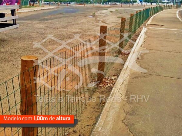 Tela cerca verde decorativa adequada para áres externas, espaços ao ar livre, canteiros com 1,00m de altura