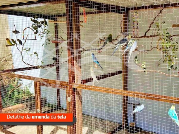 Detalhes das emendas da tela cerca soldada para viveiros ideal para diversos e pequenos tipos de aves