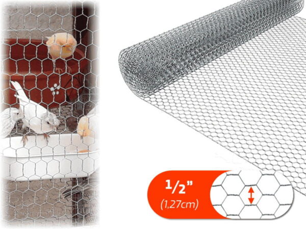 Tela viveiro fina hexagonal