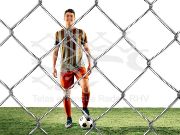 Tela cerca alambrado galvanizada ideal quadra poliesportiva de futebol e tela para ginásio firme e duradoura