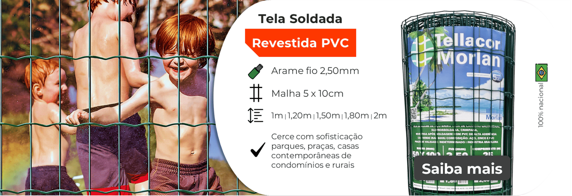 A melhor opção de tela soldada para sua casa.