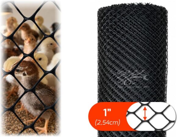 Rolo de tela plástica preta para pinteiro